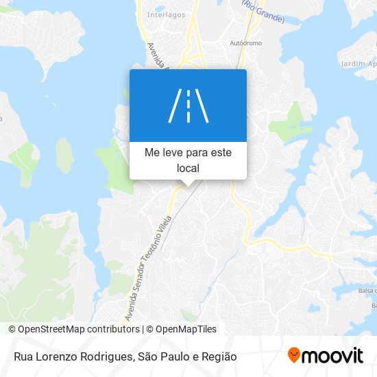 Rua Lorenzo Rodrigues mapa