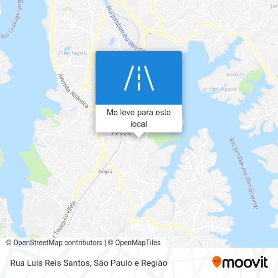 Rua Luis Reis Santos mapa