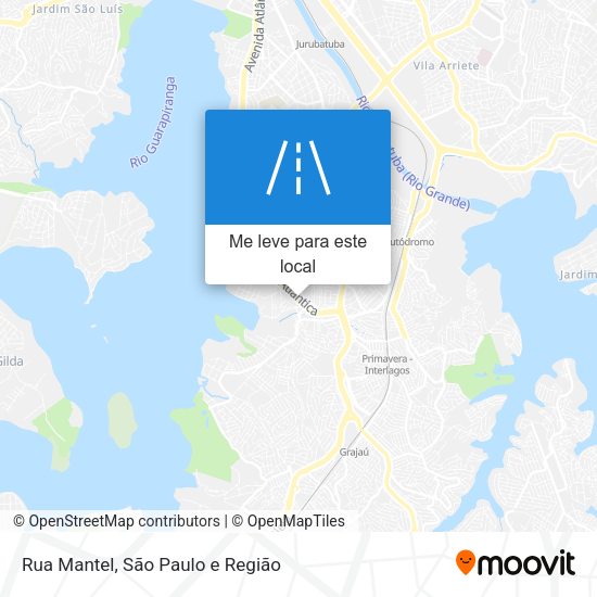 Rua Mantel mapa