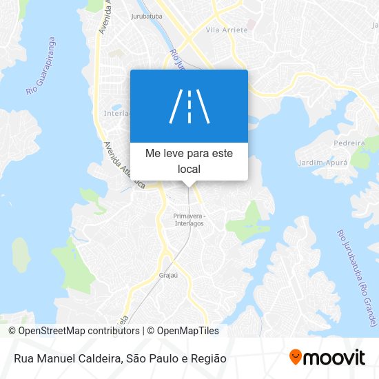 Rua Manuel Caldeira mapa