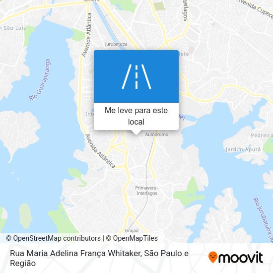 Rua Maria Adelina França Whitaker mapa