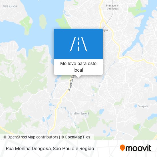 Rua Menina Dengosa mapa