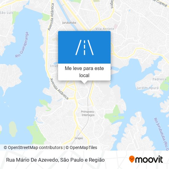 Rua Mário De Azevedo mapa