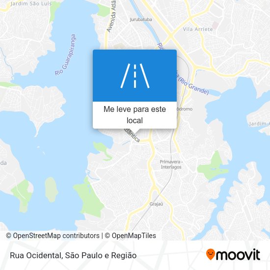 Rua Ocidental mapa