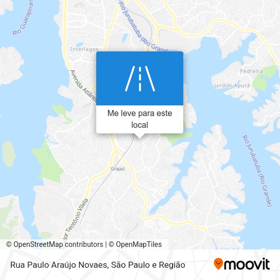 Rua Paulo Araújo Novaes mapa