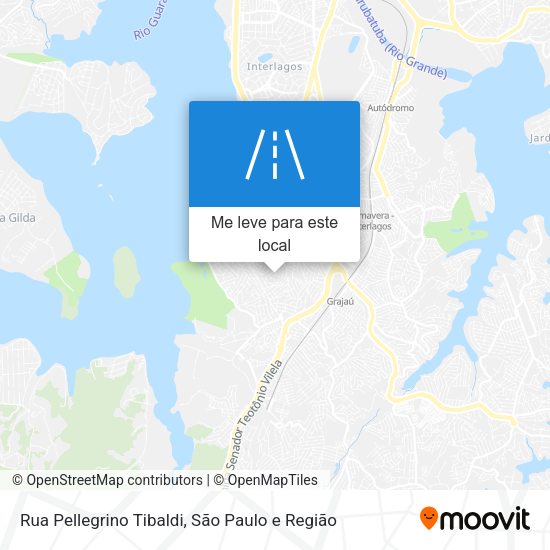 Rua Pellegrino Tibaldi mapa