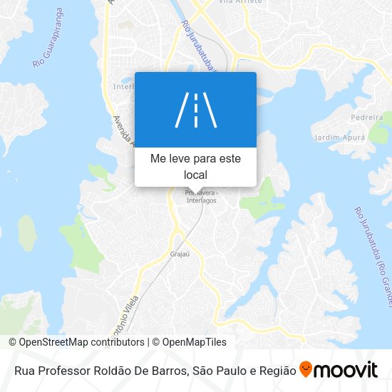 Rua Professor Roldão De Barros mapa