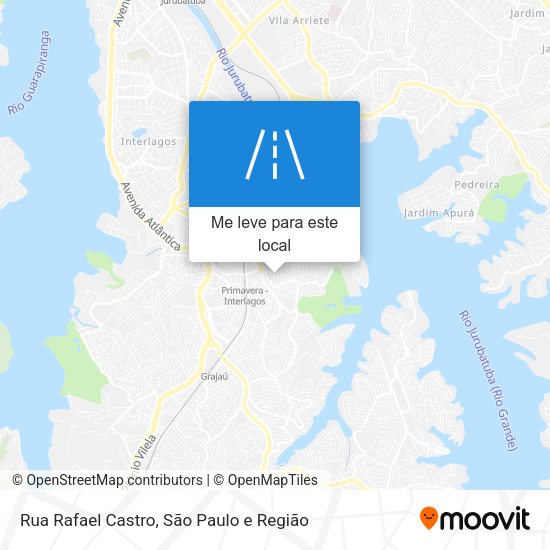 Rua Rafael Castro mapa