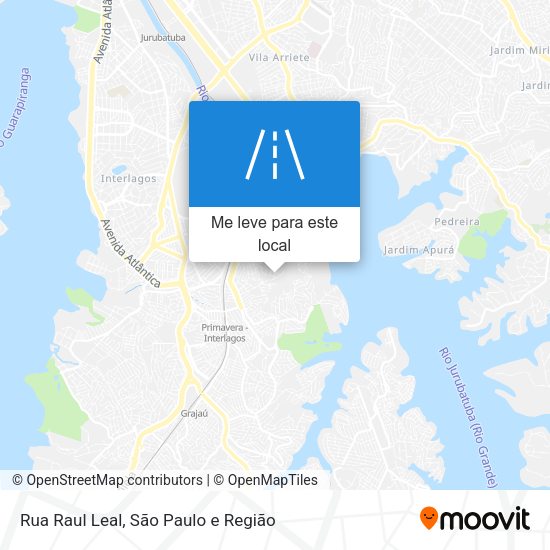 Rua Raul Leal mapa