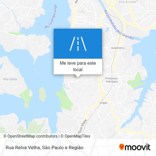 Rua Relva Velha mapa