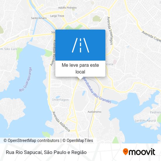 Rua Rio Sapucaí mapa