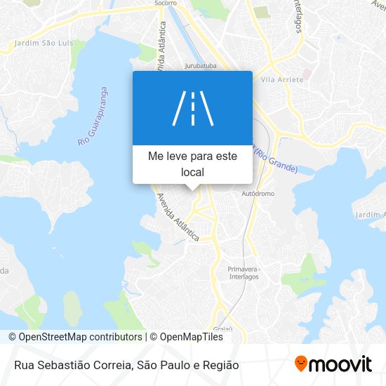 Rua Sebastião Correia mapa