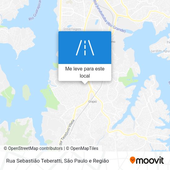 Rua Sebastião Teberatti mapa