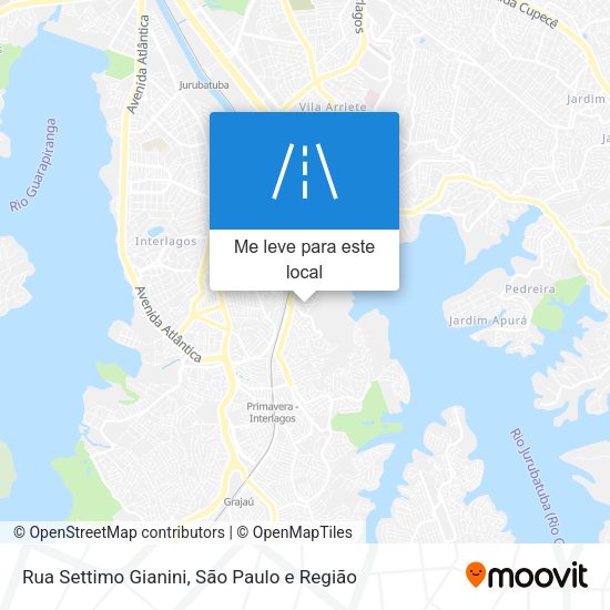 Rua Settimo Gianini mapa