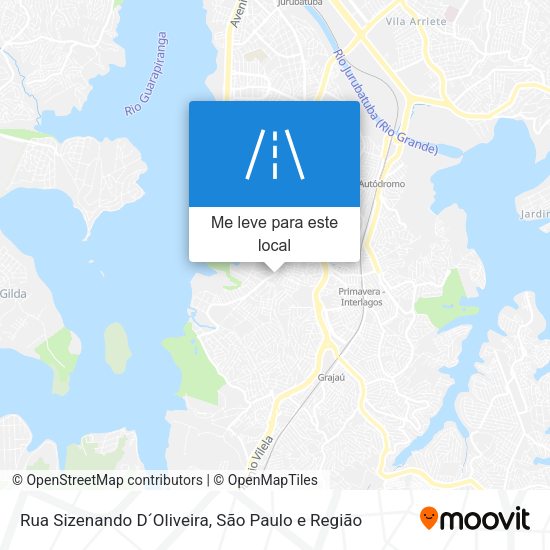 Rua Sizenando D´Oliveira mapa