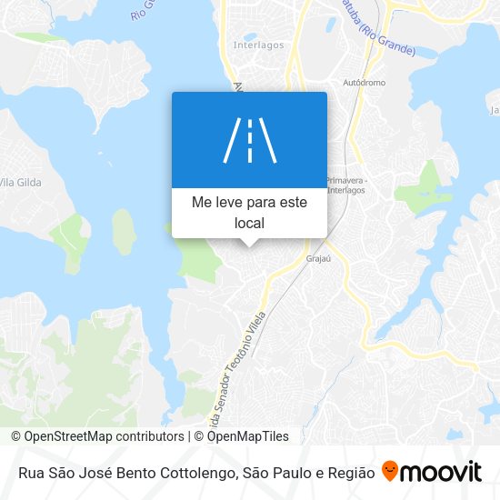Rua São José Bento Cottolengo mapa