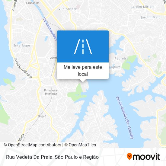 Rua Vedeta Da Praia mapa