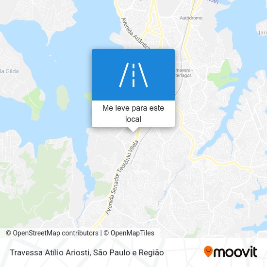 Travessa Atílio Ariosti mapa