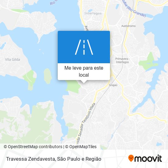 Travessa Zendavesta mapa