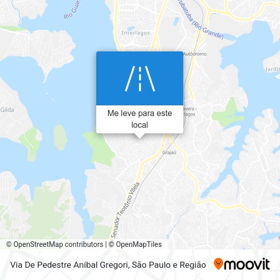 Via De Pedestre Aníbal Gregori mapa