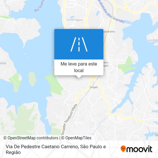 Via De Pedestre Caetano Carreno mapa