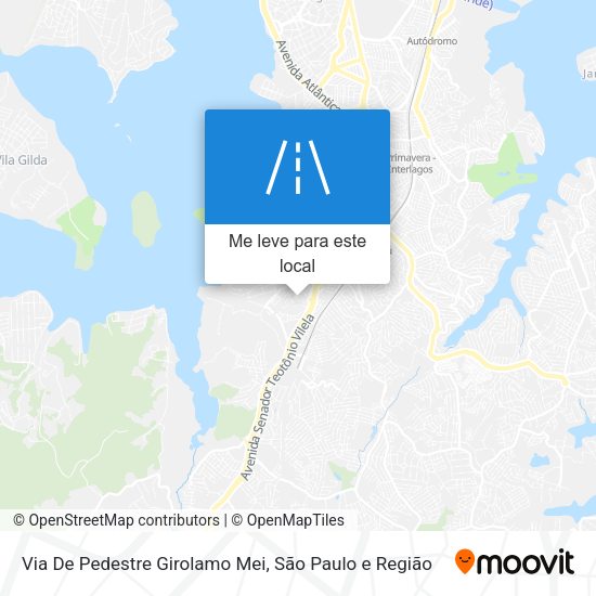 Via De Pedestre Girolamo Mei mapa