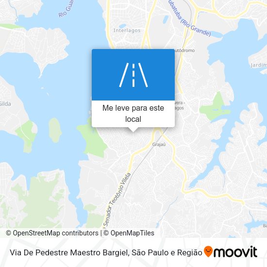 Via De Pedestre Maestro Bargiel mapa