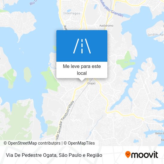 Via De Pedestre Ogata mapa