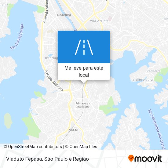 Viaduto Fepasa mapa