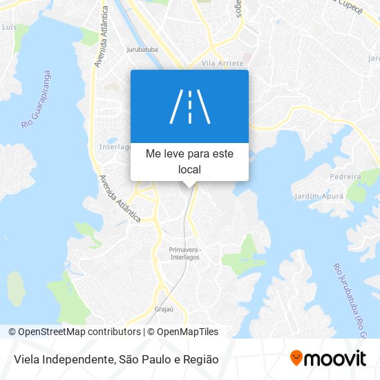 Viela Independente mapa