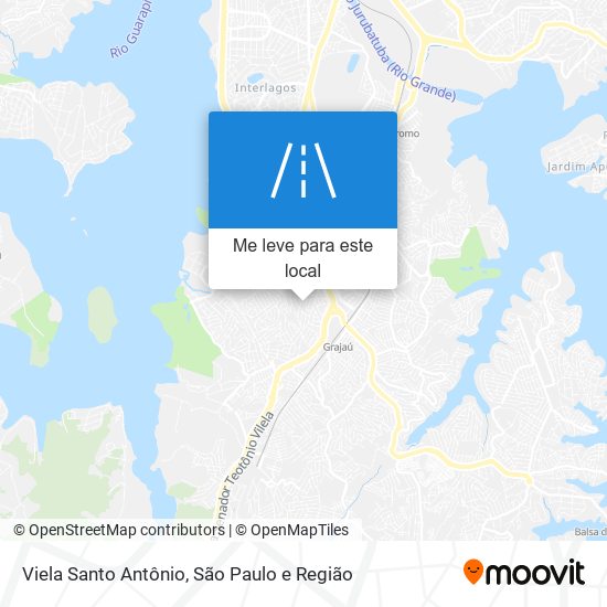 Viela Santo Antônio mapa