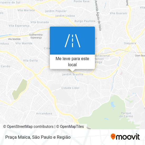 Praça Maíca mapa