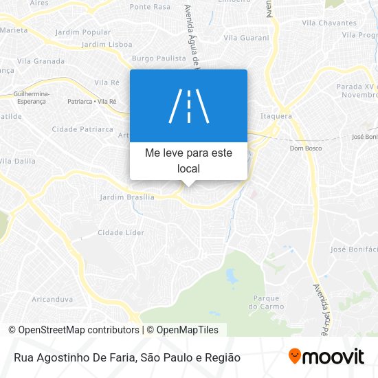 Rua Agostinho De Faria mapa