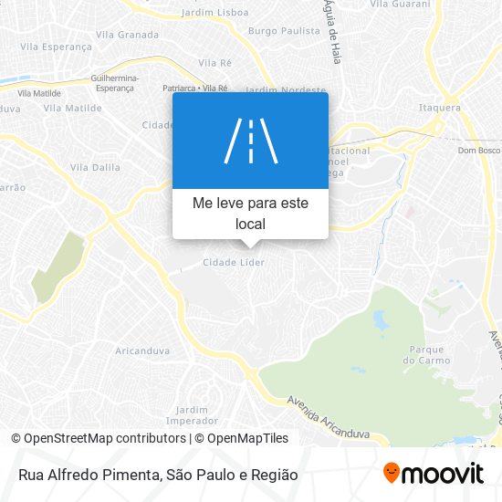 Rua Alfredo Pimenta mapa