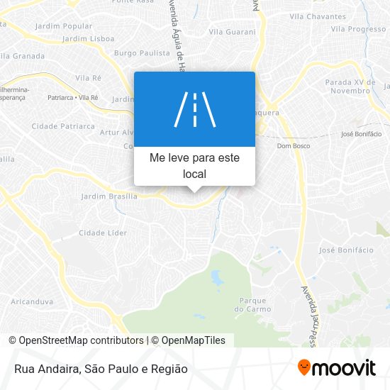 Rua Andaira mapa