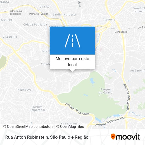 Rua Anton Rubinstein mapa
