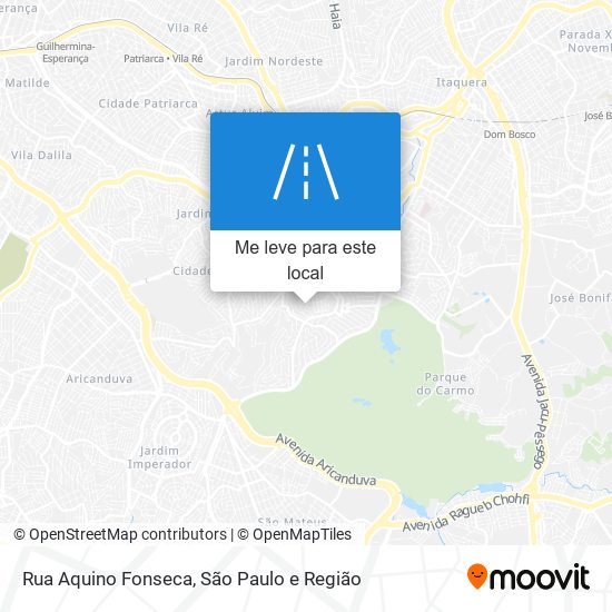 Rua Aquino Fonseca mapa