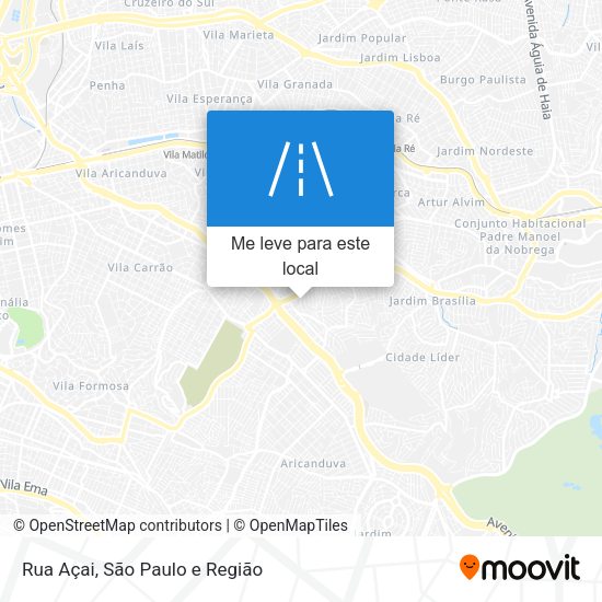 Rua Açai mapa