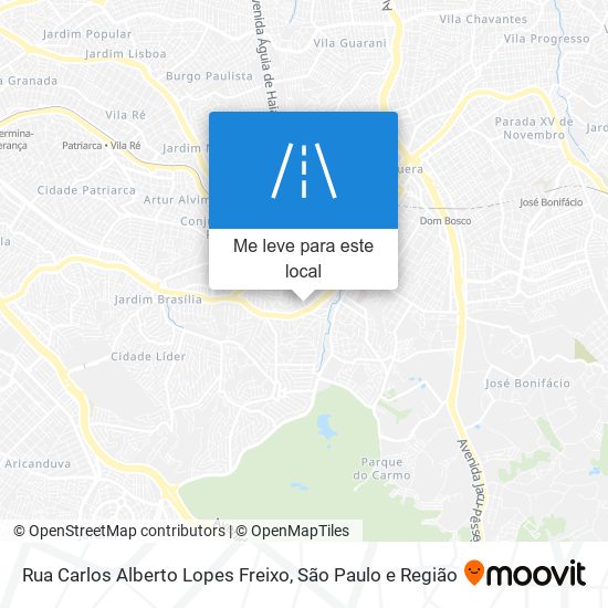 Rua Carlos Alberto Lopes Freixo mapa