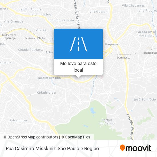 Rua Casimiro Misskiniz mapa