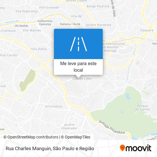 Rua Charles Manguin mapa