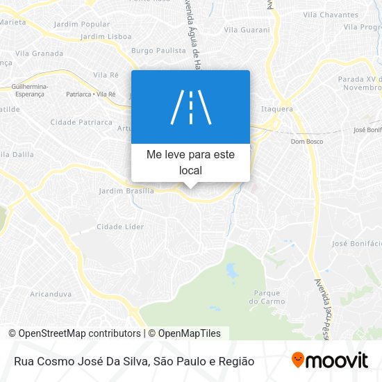 Rua Cosmo José Da Silva mapa