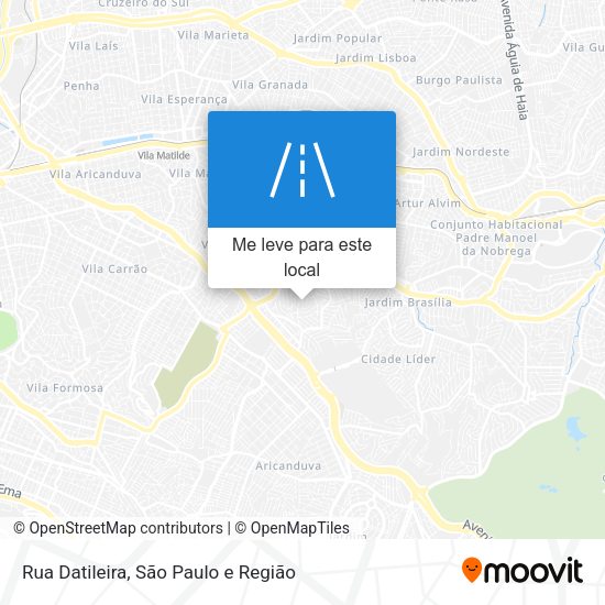 Rua Datileira mapa