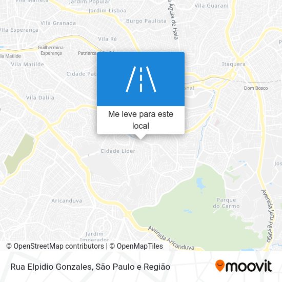 Rua Elpidio Gonzales mapa