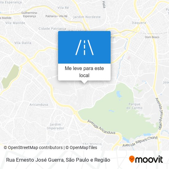 Rua Ernesto José Guerra mapa