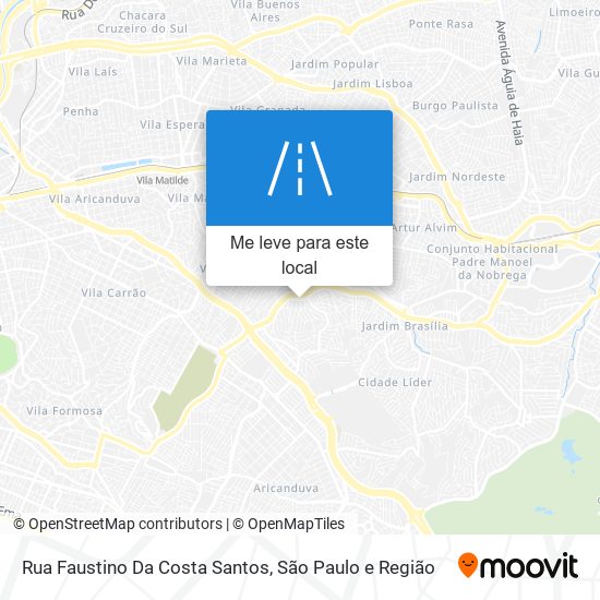 Rua Faustino Da Costa Santos mapa