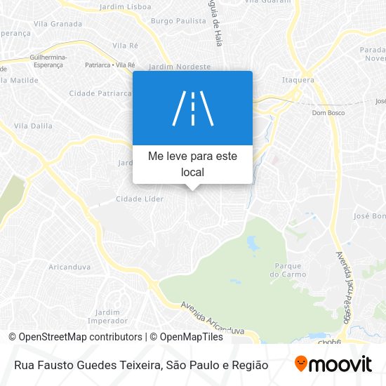Rua Fausto Guedes Teixeira mapa