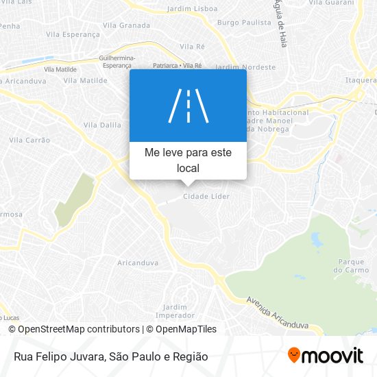 Rua Felipo Juvara mapa