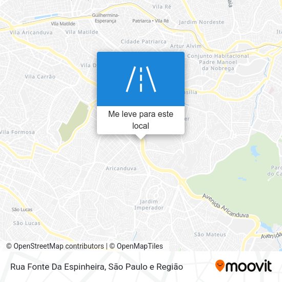 Rua Fonte Da Espinheira mapa