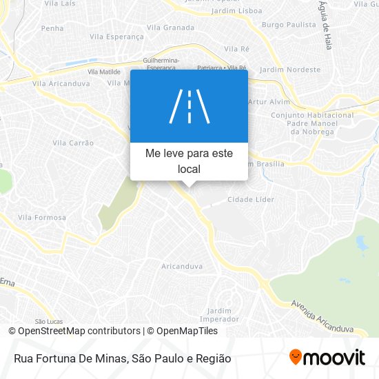 Rua Fortuna De Minas mapa